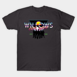 Willows CRIME WATCH Logo 80's Retro Graphic T-Shirt